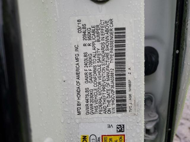 Photo 11 VIN: 1HGCV2F36JA038812 - HONDA ACCORD 