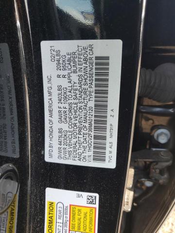 Photo 11 VIN: 1HGCV2F36MA012120 - HONDA ACCORD SPO 