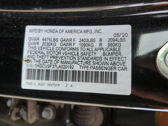 Photo 11 VIN: 1HGCV2F37LA020192 - HONDA ACCORD SPO 