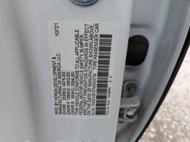 Photo 11 VIN: 1HGCV2F37MA033736 - HONDA ACCORD 