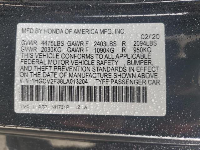 Photo 11 VIN: 1HGCV2F38LA013204 - HONDA ACCORD SPO 