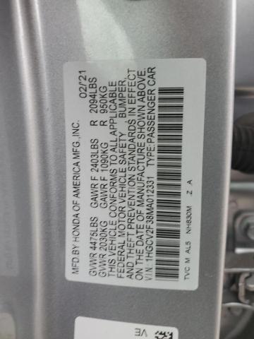 Photo 11 VIN: 1HGCV2F38MA012331 - HONDA ACCORD 