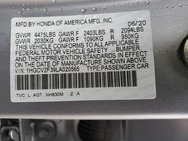 Photo 11 VIN: 1HGCV2F39LA020565 - HONDA ACCORD 