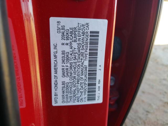 Photo 12 VIN: 1HGCV2F3XJA033497 - HONDA ACCORD SPO 