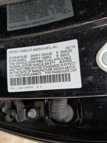 Photo 9 VIN: 1HGCV2F3XJA049070 - HONDA ACCORD SPO 