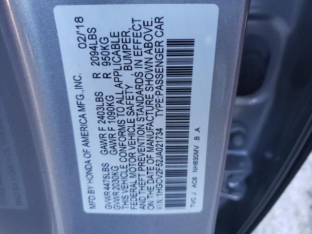 Photo 11 VIN: 1HGCV2F52JA021734 - HONDA ACCORD EXL 