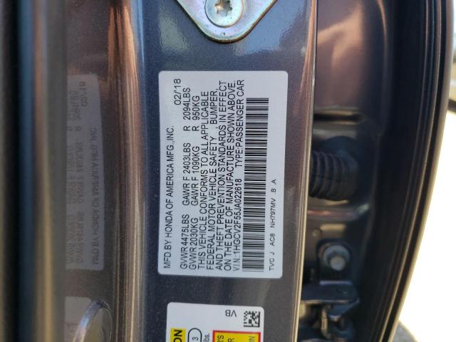 Photo 12 VIN: 1HGCV2F55JA022618 - HONDA ACCORD 