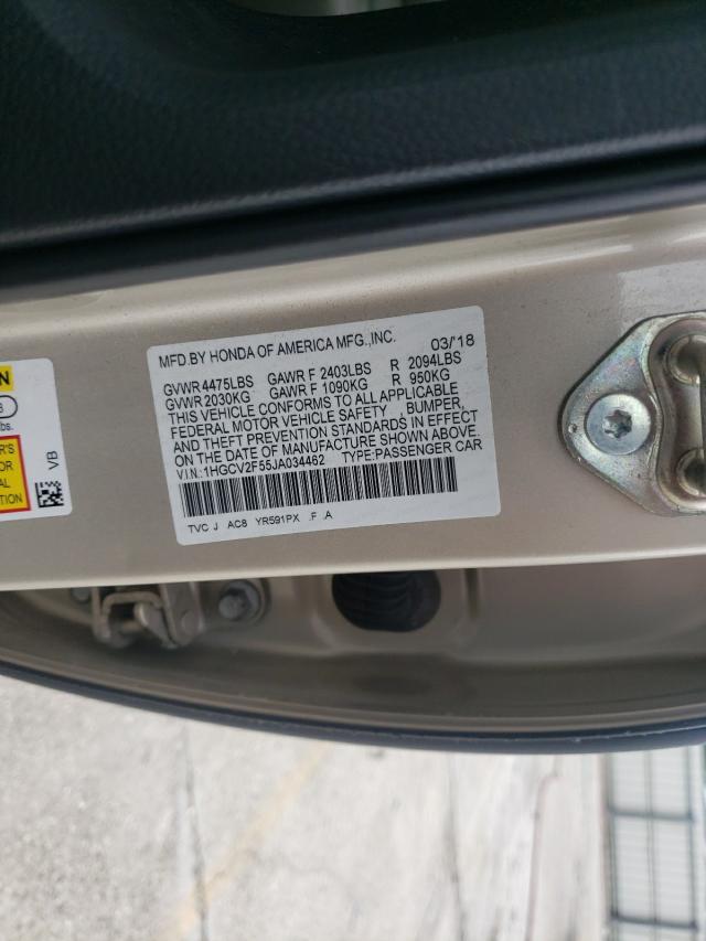 Photo 9 VIN: 1HGCV2F55JA034462 - HONDA ACCORD EXL 