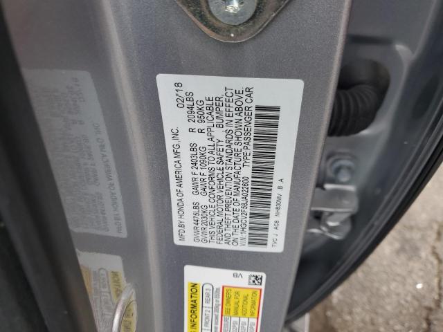 Photo 12 VIN: 1HGCV2F58JA022600 - HONDA ACCORD EXL 