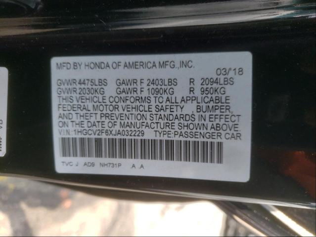 Photo 9 VIN: 1HGCV2F6XJA032229 - HONDA ACCORD EXL 