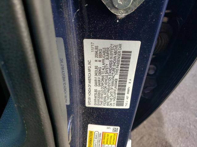 Photo 9 VIN: 1HGCV2F91JA000408 - HONDA ACCORD TOU 