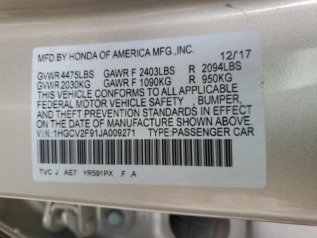 Photo 11 VIN: 1HGCV2F91JA009271 - HONDA ACCORD 