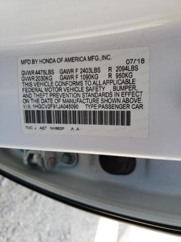 Photo 9 VIN: 1HGCV2F91JA045090 - HONDA ACCORD TOU 