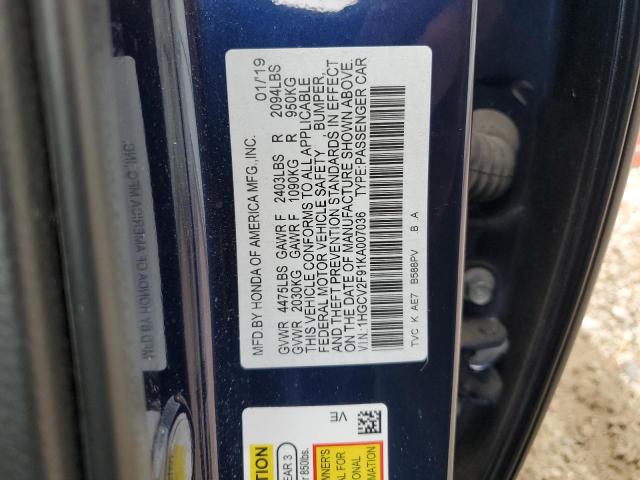 Photo 11 VIN: 1HGCV2F91KA007036 - HONDA ACCORD TOU 