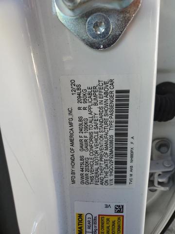 Photo 11 VIN: 1HGCV2F92MA008635 - HONDA ACCORD 