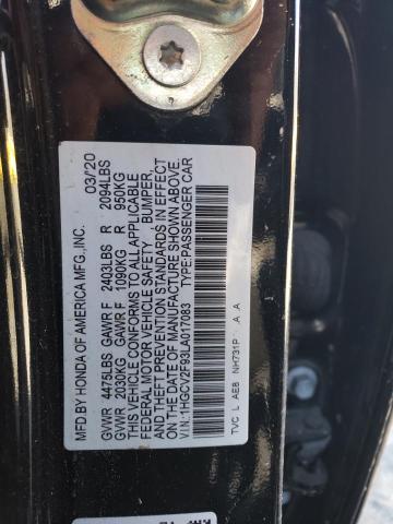 Photo 11 VIN: 1HGCV2F93LA017083 - HONDA ACCORD TOU 