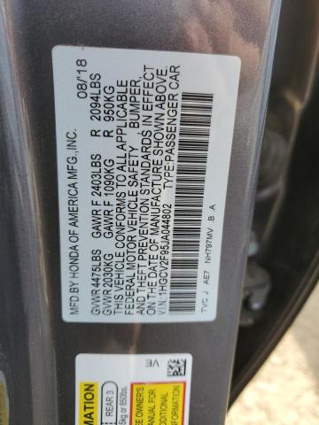 Photo 11 VIN: 1HGCV2F95JA044802 - HONDA ACCORD TOU 