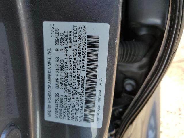 Photo 9 VIN: 1HGCV2F95MA004305 - HONDA ACCORD TOU 