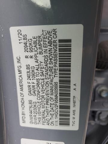 Photo 12 VIN: 1HGCV2F95MA005695 - HONDA ACCORD TOU 