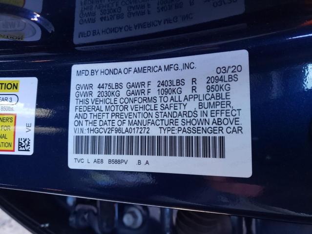 Photo 9 VIN: 1HGCV2F96LA017272 - HONDA ACCORD TOU 