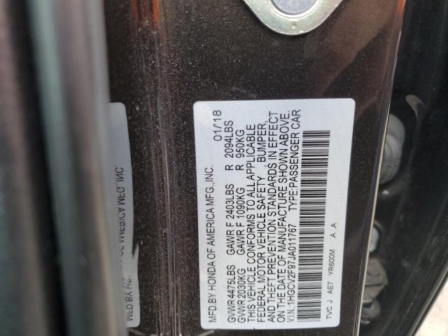 Photo 11 VIN: 1HGCV2F97JA011767 - HONDA ACCORD 