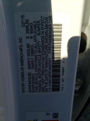 Photo 11 VIN: 1HGCV2F97JA027211 - HONDA ACCORD TOU 