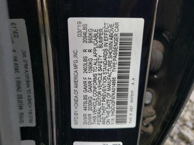 Photo 11 VIN: 1HGCV2F97KA014895 - HONDA ACCORD TOU 