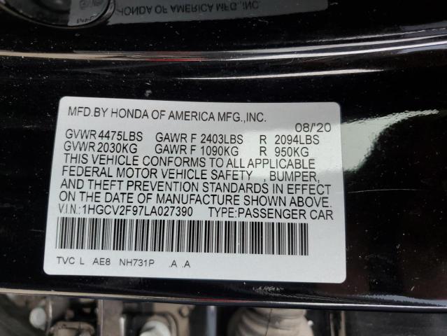 Photo 11 VIN: 1HGCV2F97LA027390 - HONDA ACCORD 