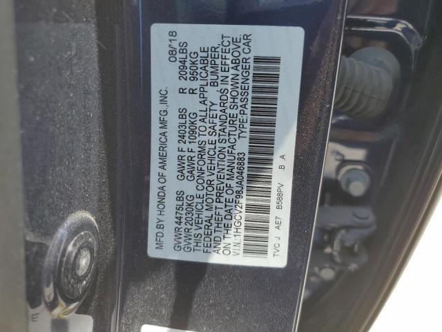 Photo 11 VIN: 1HGCV2F98JA046883 - HONDA ACCORD 