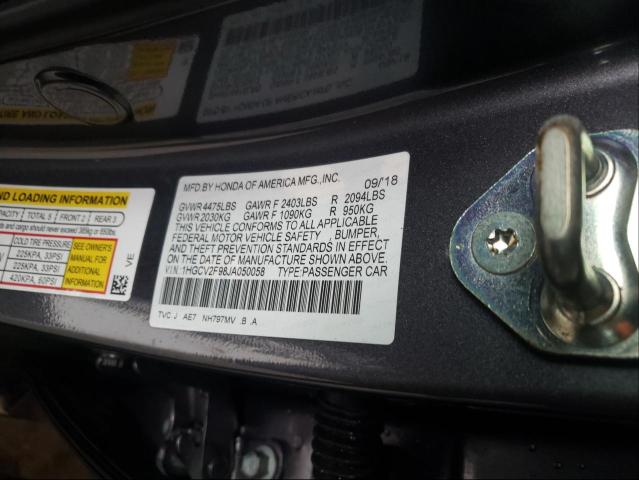 Photo 9 VIN: 1HGCV2F98JA050058 - HONDA ACCORD TOU 