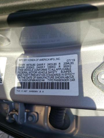 Photo 9 VIN: 1HGCV2F98KA032144 - HONDA ACCORD TOU 