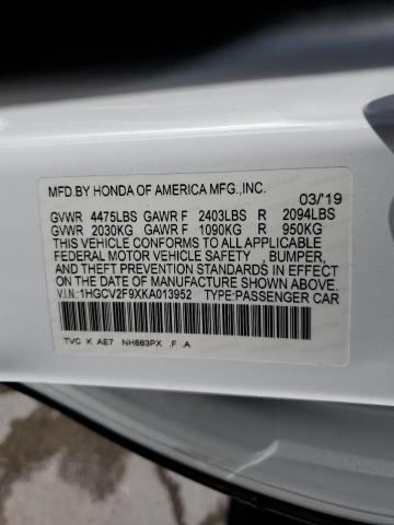 Photo 12 VIN: 1HGCV2F9XKA013952 - HONDA ACCORD TOU 