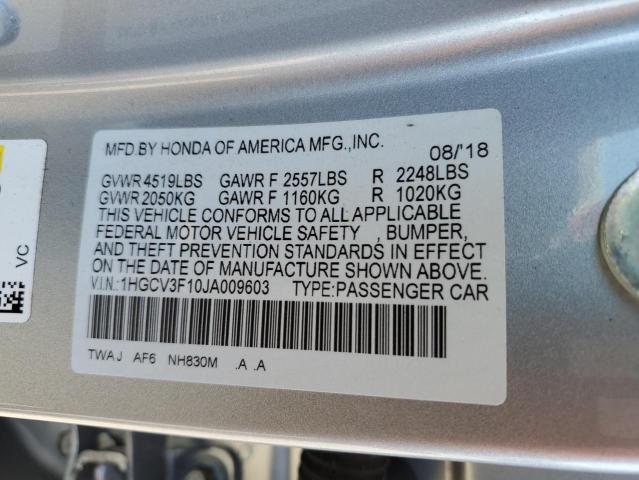 Photo 11 VIN: 1HGCV3F10JA009603 - HONDA ACCORD HYB 