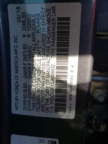 Photo 9 VIN: 1HGCV3F13JA006632 - HONDA ACCORD HYB 