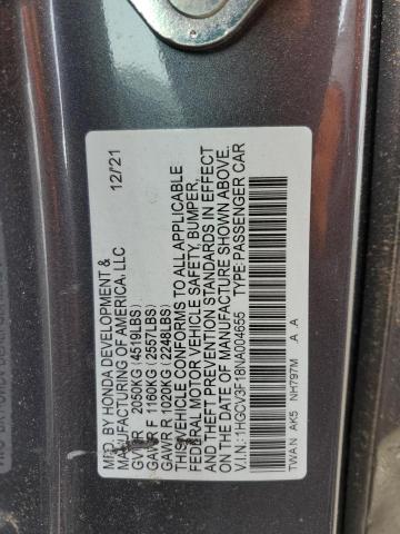 Photo 12 VIN: 1HGCV3F18NA004655 - HONDA ACCORD HYB 