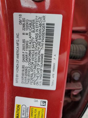 Photo 11 VIN: 1HGCV3F19JA009468 - HONDA ACCORD 