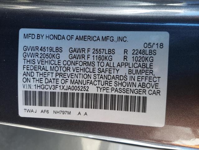 Photo 12 VIN: 1HGCV3F1XJA005252 - HONDA ACCORD HYB 