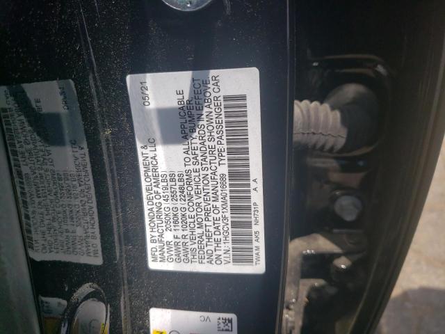 Photo 11 VIN: 1HGCV3F1XMA016689 - HONDA ACCORD HYB 