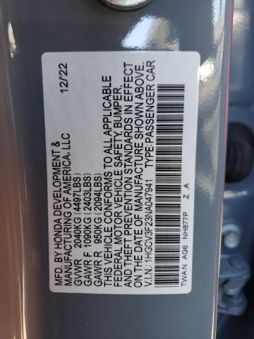 Photo 12 VIN: 1HGCV3F23NA047941 - HONDA ACCORD HYB 