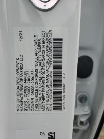 Photo 11 VIN: 1HGCV3F24NA004564 - HONDA ACCORD HYB 