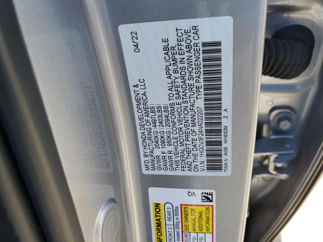 Photo 11 VIN: 1HGCV3F24NA022207 - HONDA ACCORD HYB 