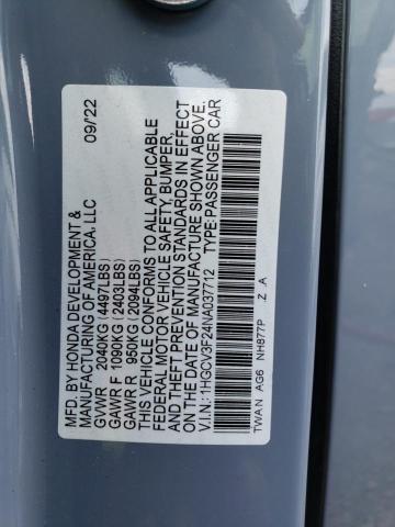 Photo 11 VIN: 1HGCV3F24NA037712 - HONDA ACCORD 