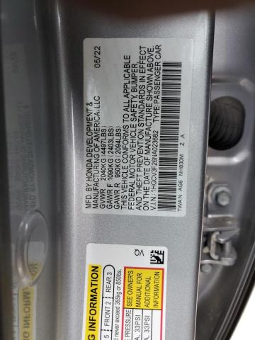 Photo 11 VIN: 1HGCV3F26NA023682 - HONDA ACCORD HYB 