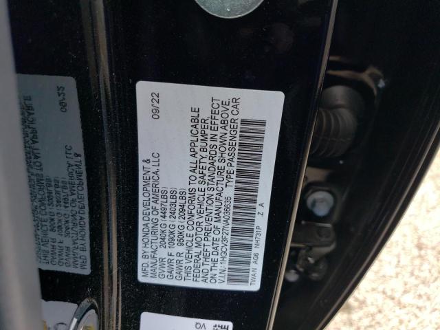 Photo 11 VIN: 1HGCV3F27NA036635 - HONDA ACCORD 