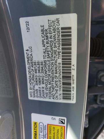 Photo 11 VIN: 1HGCV3F27NA047618 - HONDA ACCORD 