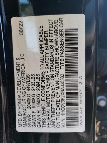 Photo 11 VIN: 1HGCV3F2XNA035382 - HONDA ACCORD HYB 