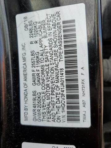 Photo 11 VIN: 1HGCV3F41JA011418 - HONDA ACCORD HYB 