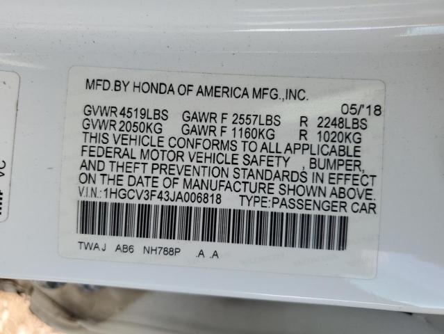 Photo 11 VIN: 1HGCV3F43JA006818 - HONDA ACCORD HYB 