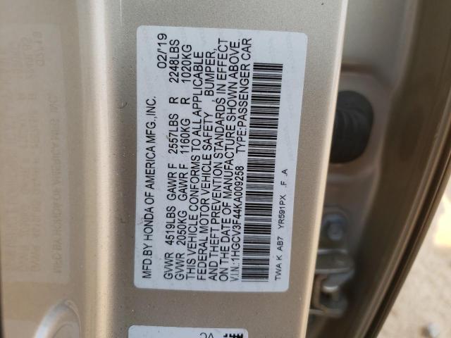 Photo 11 VIN: 1HGCV3F44KA009258 - HONDA ACCORD HYB 