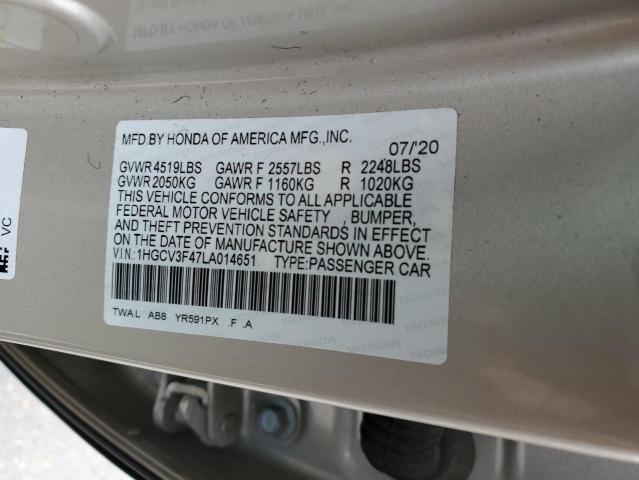 Photo 11 VIN: 1HGCV3F47LA014651 - HONDA ACCORD HYB 